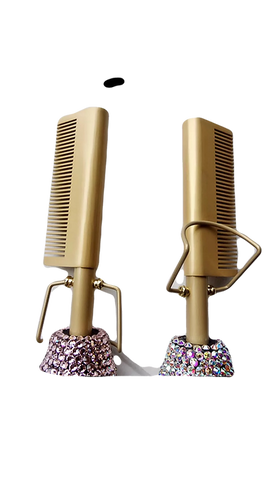 Blinged Pressing Comb